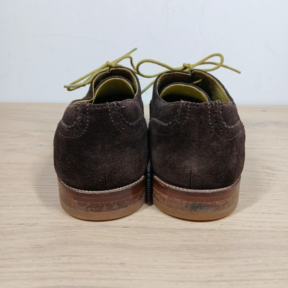 Boden Brown Leather Suede Lace Up Oxford Brogue Oxford Lace Up Shoes 50 - Picture 8 of 14
